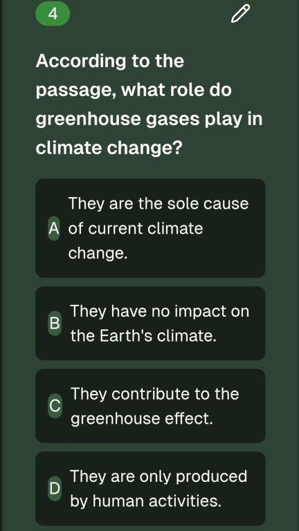 Quiz for Climate Change